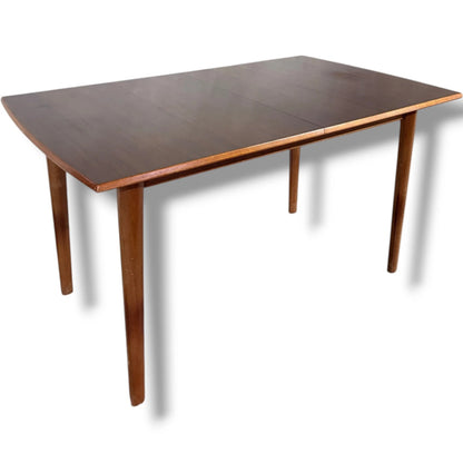 Mid Century Dining Table - Alfred Cox Extending Solid Wood Table, Vintage Style