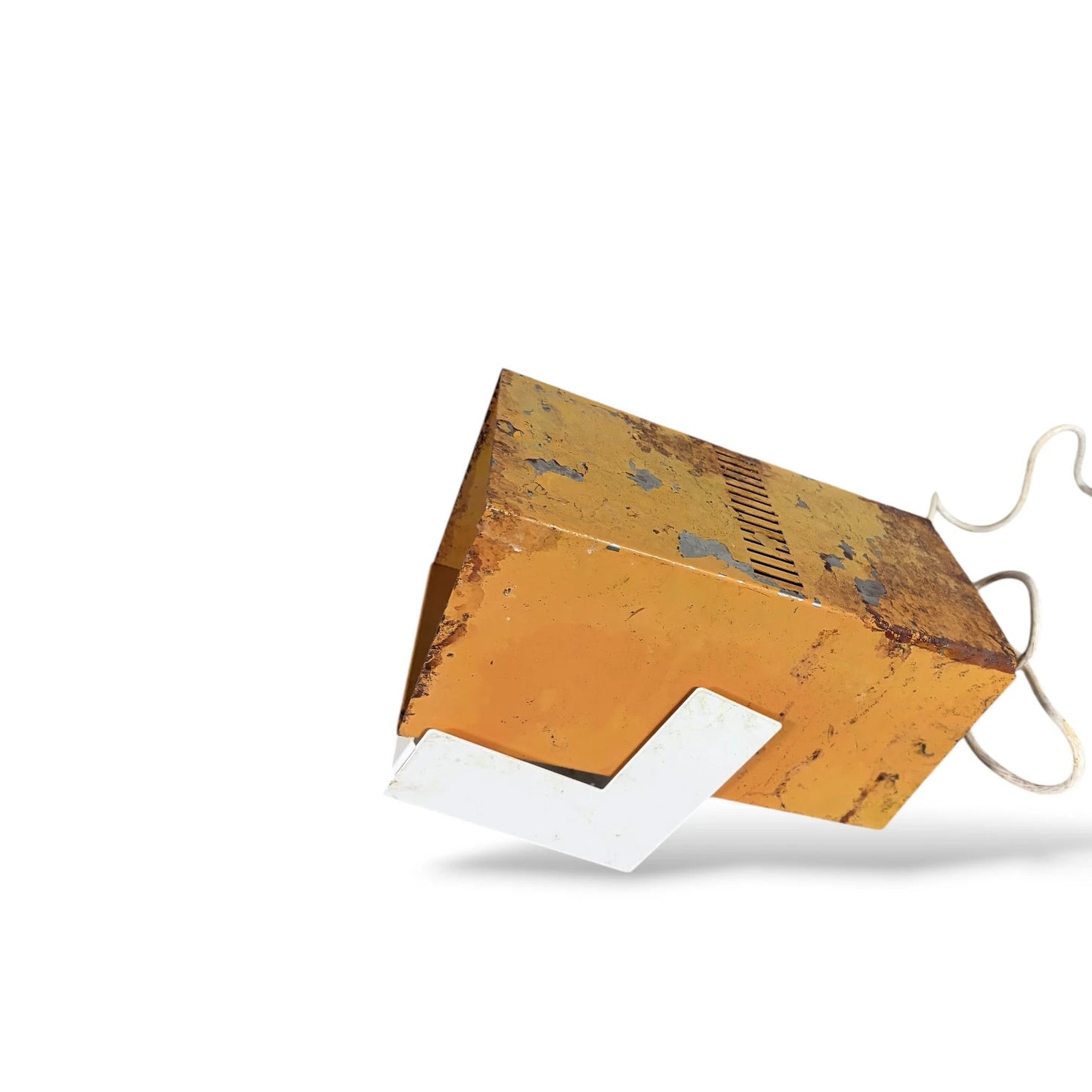 Industrial Desk Lamp – Vintage Pifco Ultra-Ionic Yellow Enamel Adjustable Tilt