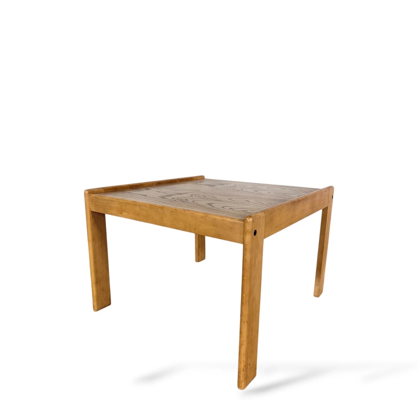 Danish Coffee Table – Mid-Century Modern Beech & Oak Table With Sculpted Legs
