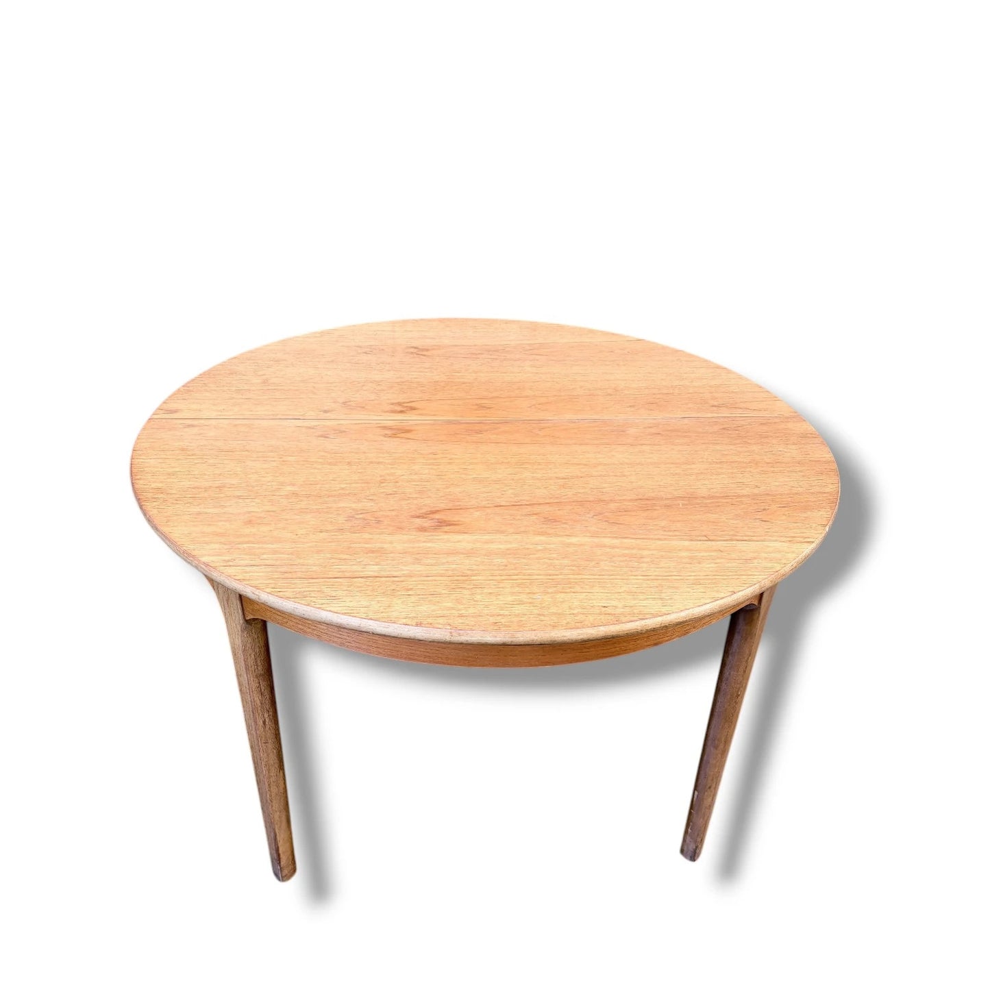 Nathan Round Extending Dining Table with Chairs – Mid-Century Teak Dining Set