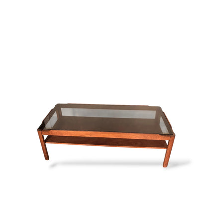 Vintage Myers Smoked Glass Coffee Table – Mid-Century Modern