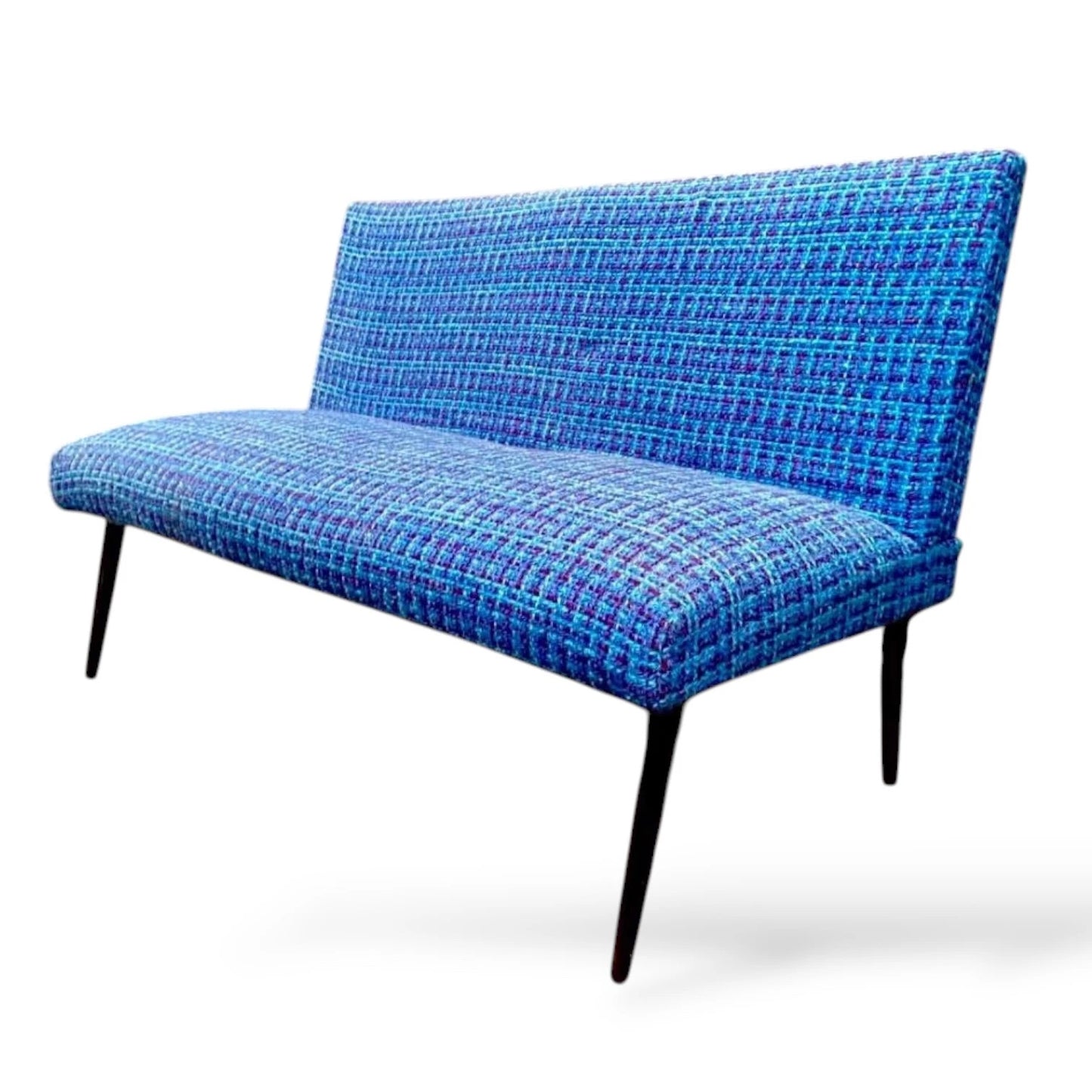 Mid-Century Sofa with Footstool – 1950s Modernist Two-Seater