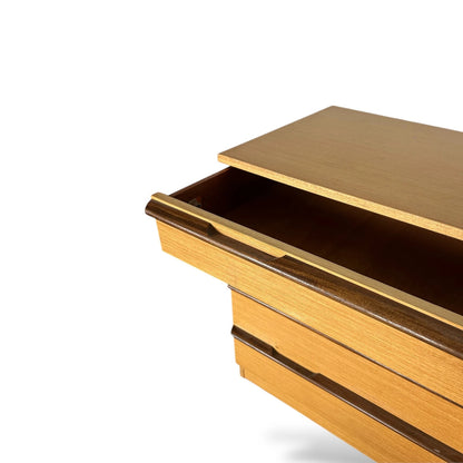 Mid Century Avalon Teak Chest of Drawers – 4 Drawer Vintage Dresser