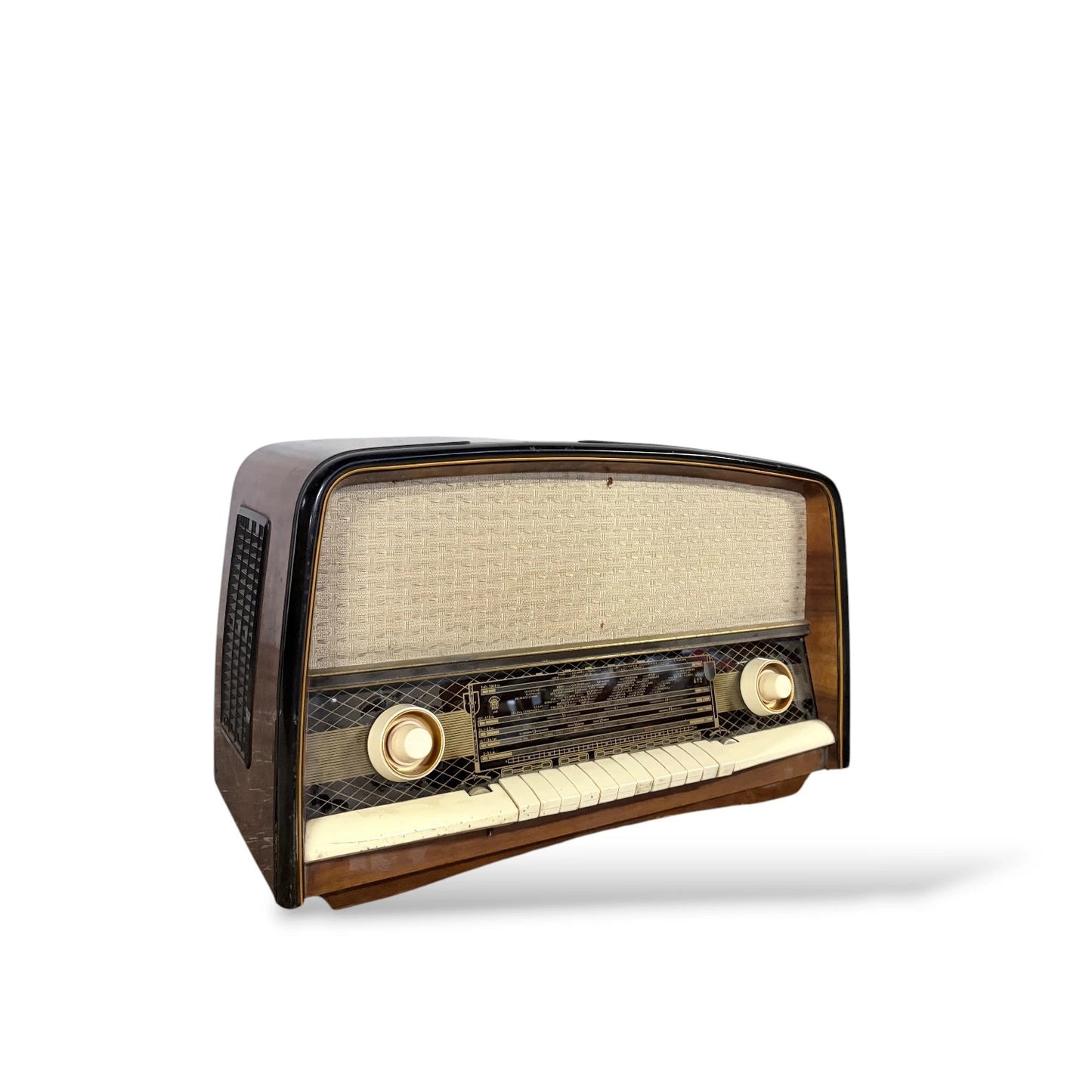 Vintage 1950s Orion Valve Radio – Walnut Veneer, Mid-Century Design