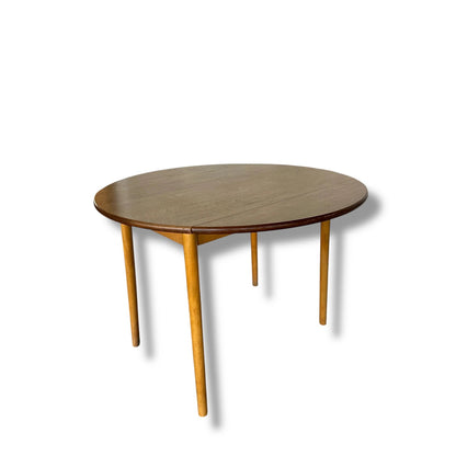 Vintage Drop Leaf Dining Table with Stickback Chairs – Space Saving Kitchen Set
