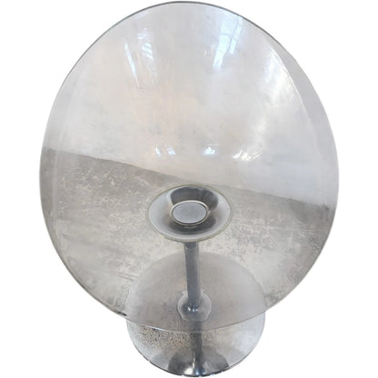 Kartell Ghost Egg Chair – Vintage Italian Acrylic Swivel Armchair With Chrome Base — view 7