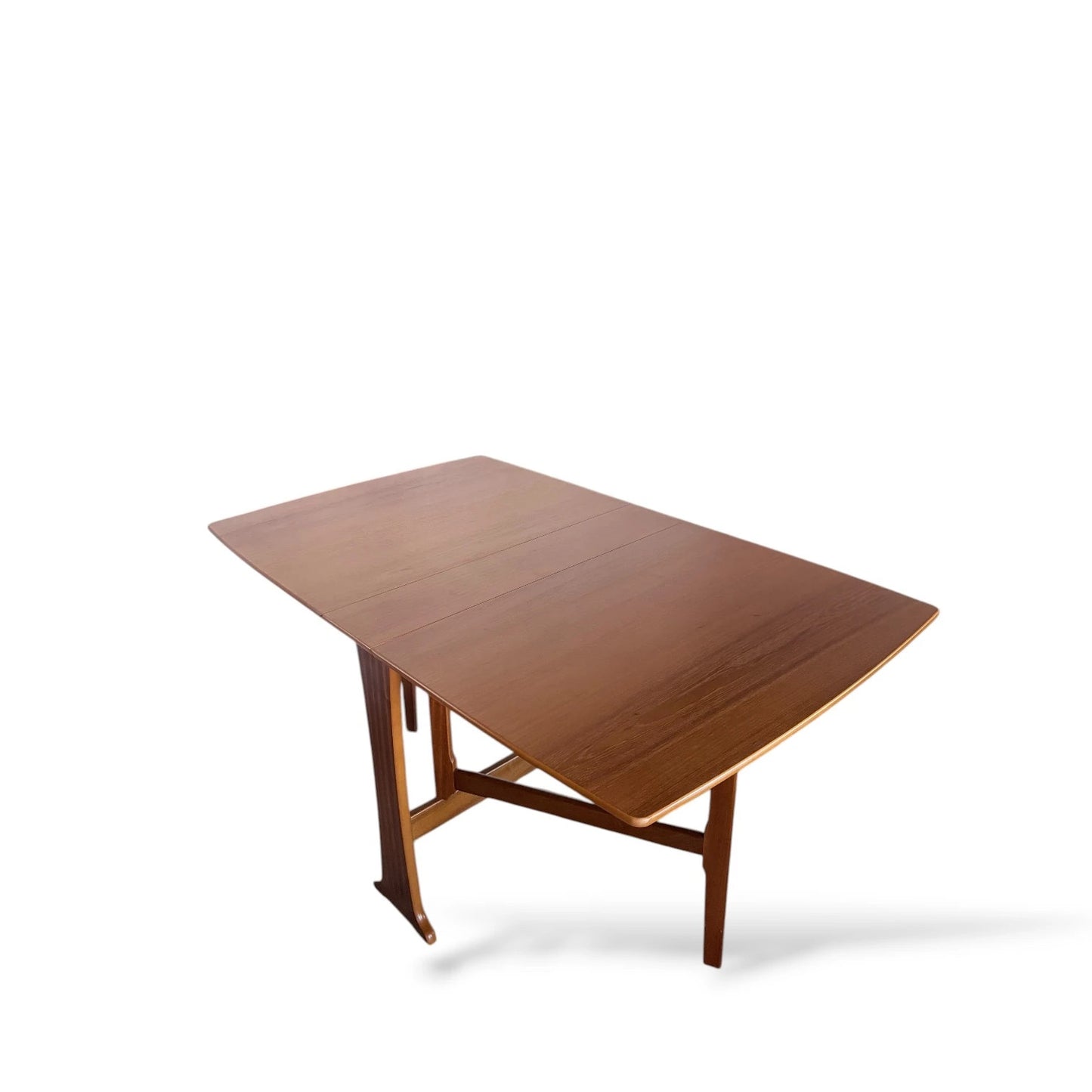Legate Mid-Century Teak Drop-Leaf Dining Extendable Table