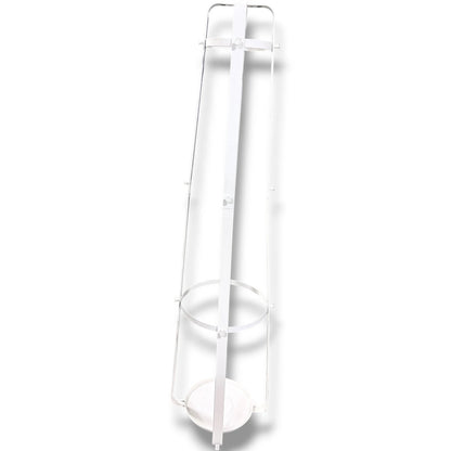 Vintage IKEA Coat Stand - White Metal Rack With Umbrella Stand Base — view 7