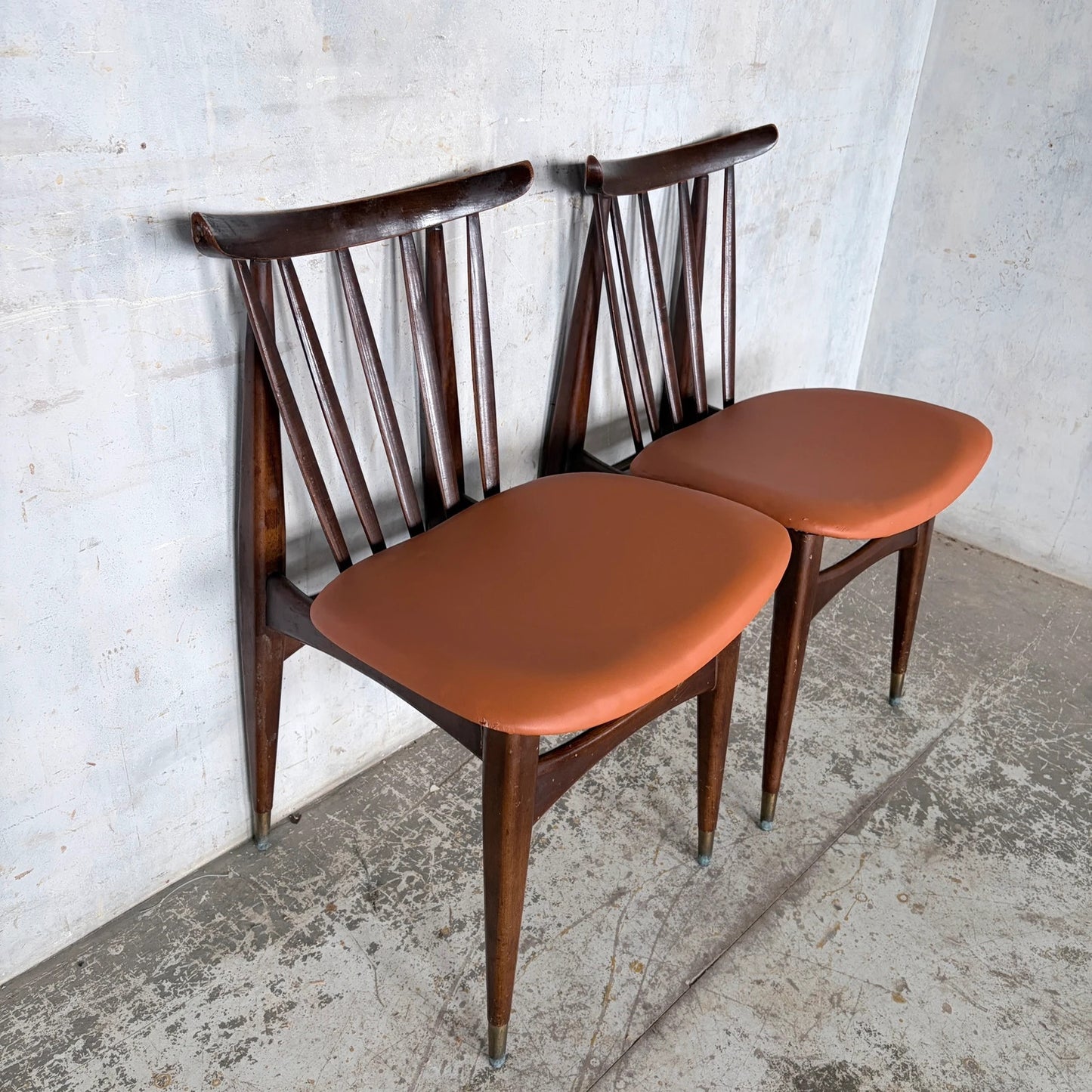 Mid Century Eliot’s of Newbury Teak Dining Chairs – Pair