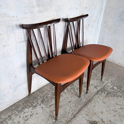 Mid Century Eliot’s of Newbury Teak Dining Chairs – Pair