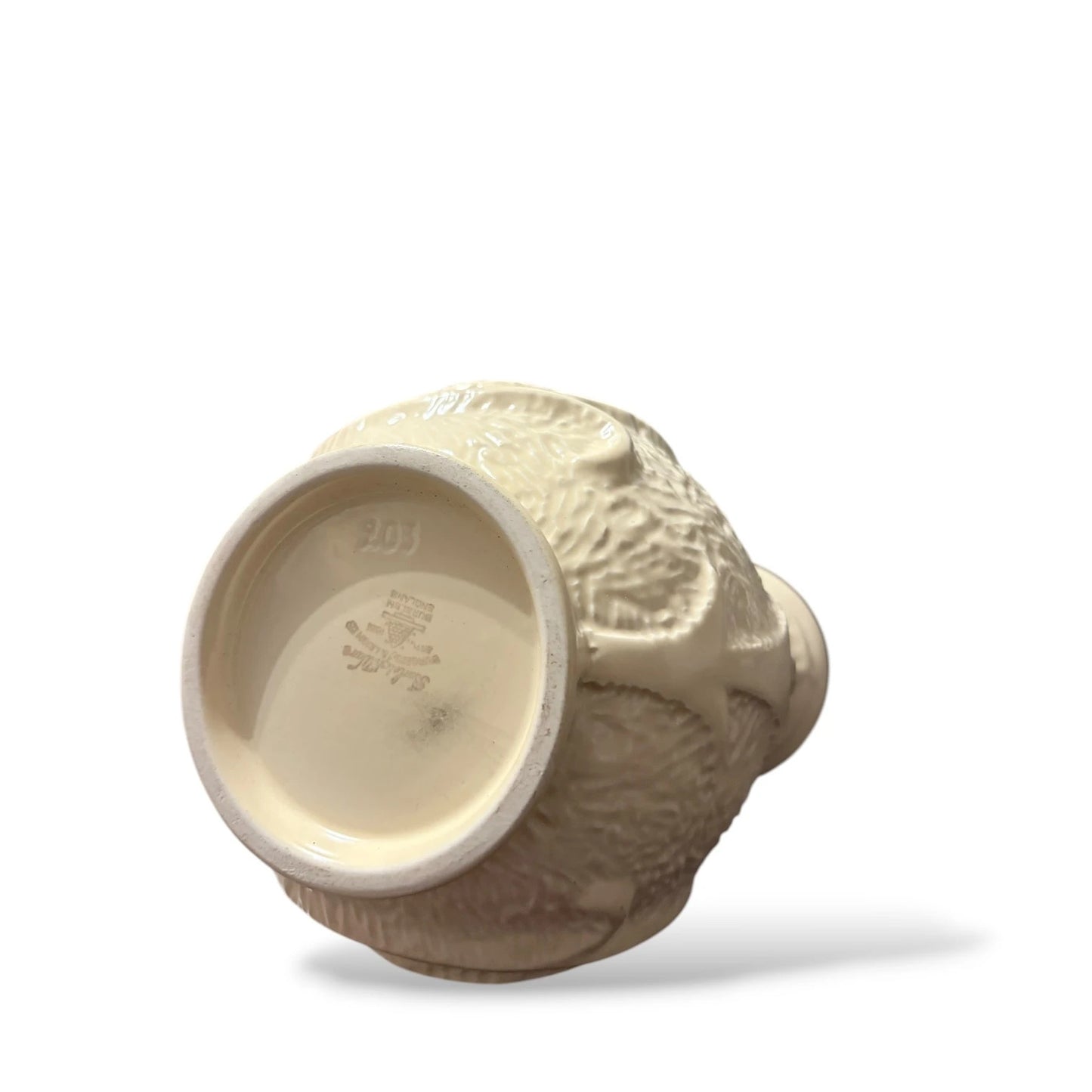 Vintage Burleigh Ware Cream Ceramic Jug | English Pottery Jug | 1930s Art Deco