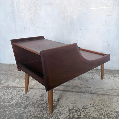Chippy Heath Teak Telephone Bench Side Table Mid Century