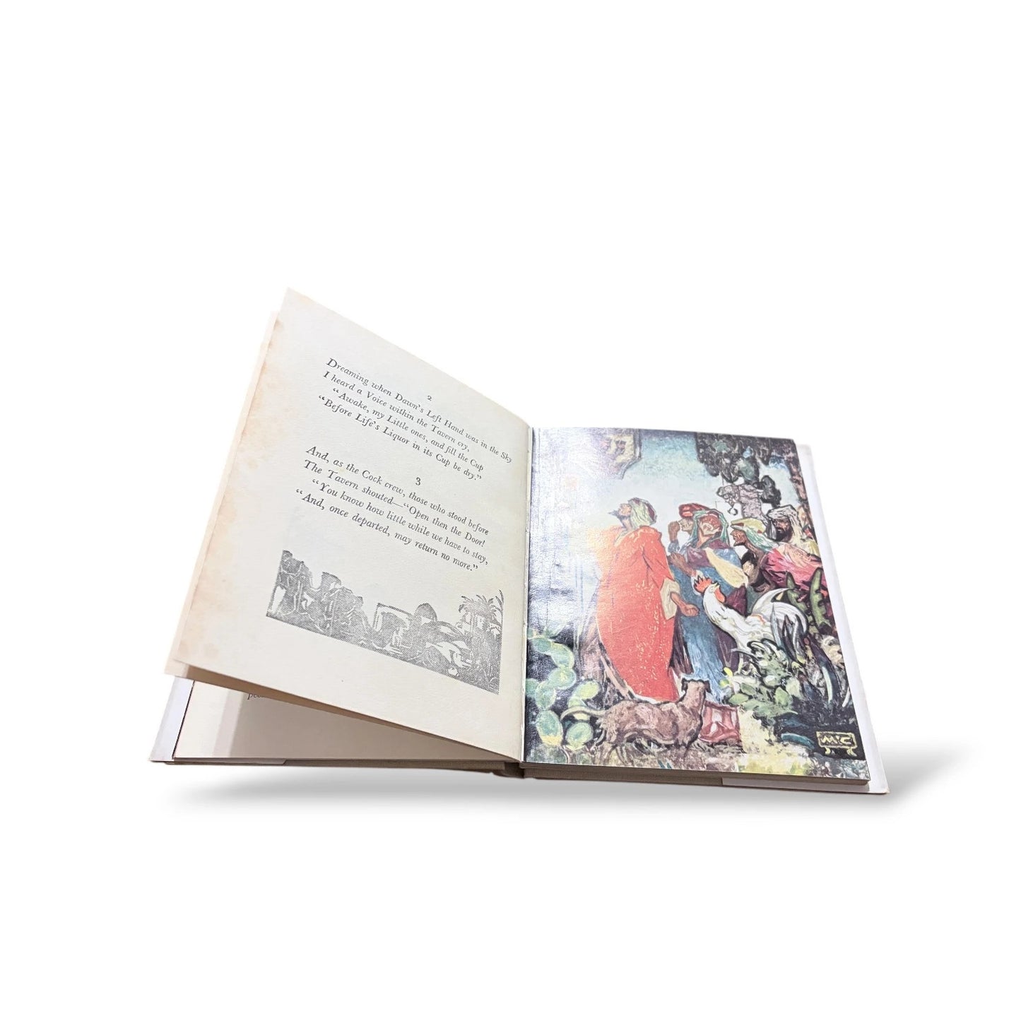 Vintage Rubaiyat of “Omar Khayyam” Illustrated Book | Art Deco Dust Jacket | Rubaiyat Poetry Edition