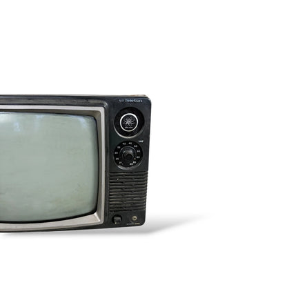 Vintage Teleton Portable Television – 1970s Solid State CRT TV, Untested, Display Prop