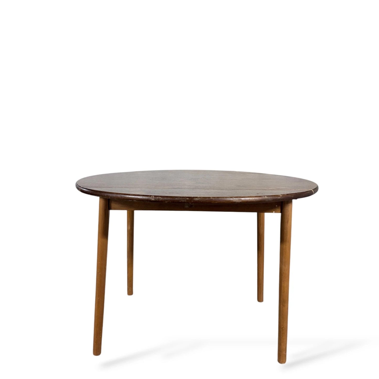 Vintage Maple-Effect Drop-Leaf Dinette Table – Mid-Century Compact Dining Table