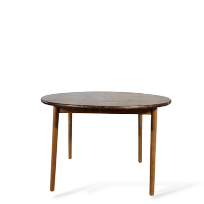 Vintage Maple-Effect Drop-Leaf Dinette Table – Mid-Century Compact Dining Table