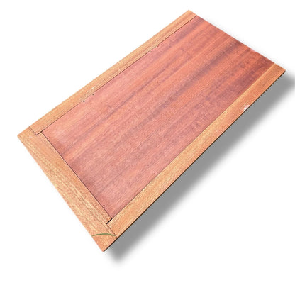 Mid Century Teak Mirror - Danish Rectangular Wall Mounted Vintage Mirror