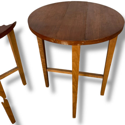 Pair of Poul Hundevad Folding Bedside Tables – Danish Mid-Century Modern