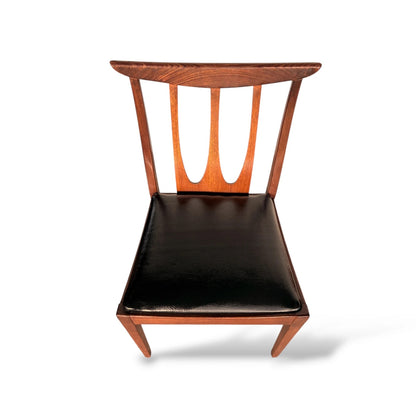 Vintage G Plan Brasilia Dining Chair – Mid-Century Teak & Black Vinyl