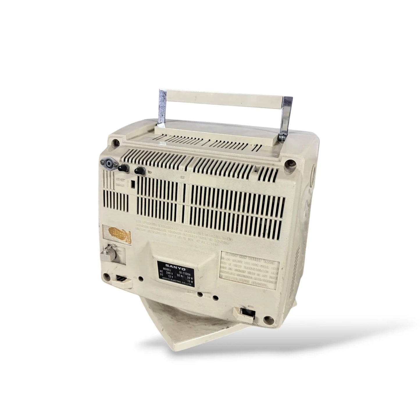 Sanyo Space Age Portable Television – 1970s Solid State CRT TV, Untested, Display Prop