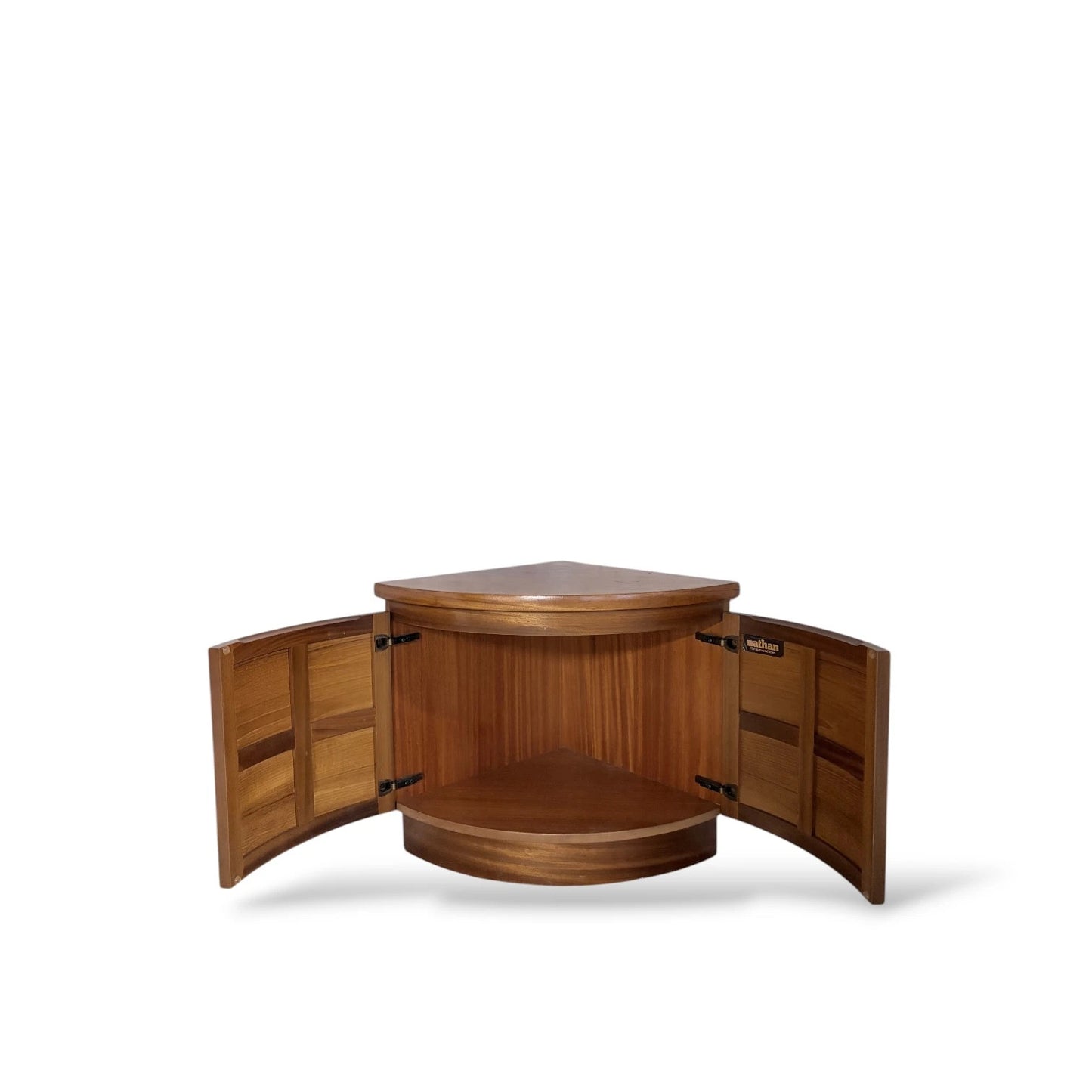 Nathan Mid-Century Corner Unit Teak Bedside Cabinet
