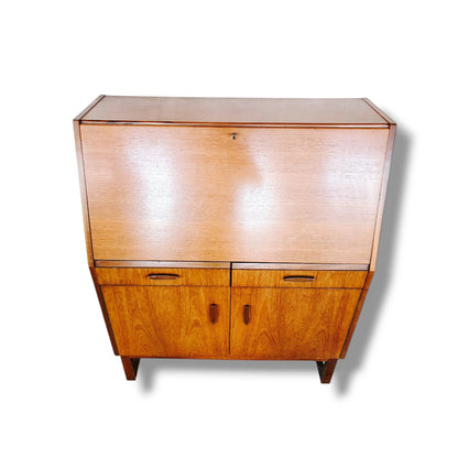 Mid-Century Remploy Bureau – Teak Writing Desk with Storage