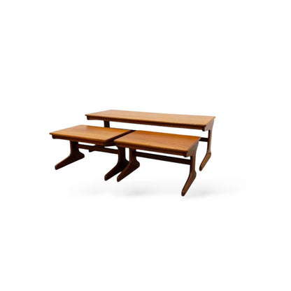 Mid-Century Teak Nesting Tables by Portwood – Vintage 1960s