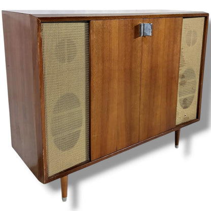 Vintage Radiogram Cabinet – Mid Century Modern Murphy Wooden Radio Console — view 7