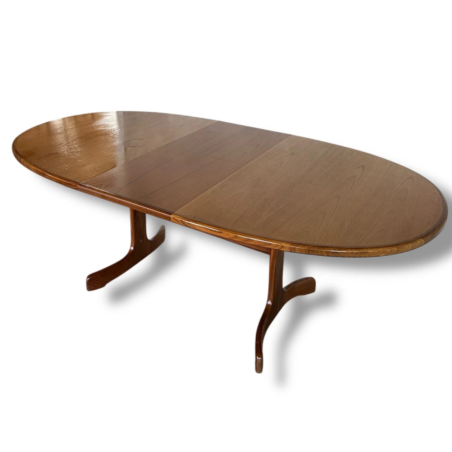 Mid Century Modern G Plan Oval Extendable Dining Table