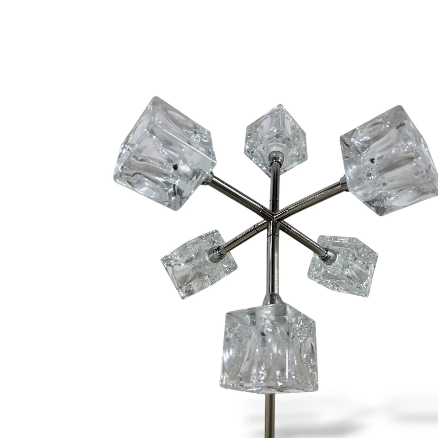 IKEA Ice Cube Lamp – Chrome & Glass Table Lamp, Space Age Design