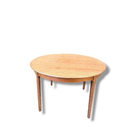 Nathan Round Extending Dining Table with Chairs – Mid-Century Teak Dining Set
