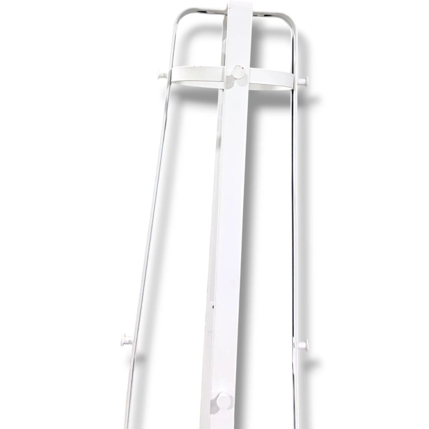 Vintage IKEA Coat Stand - White Metal Rack With Umbrella Stand Base — view 8