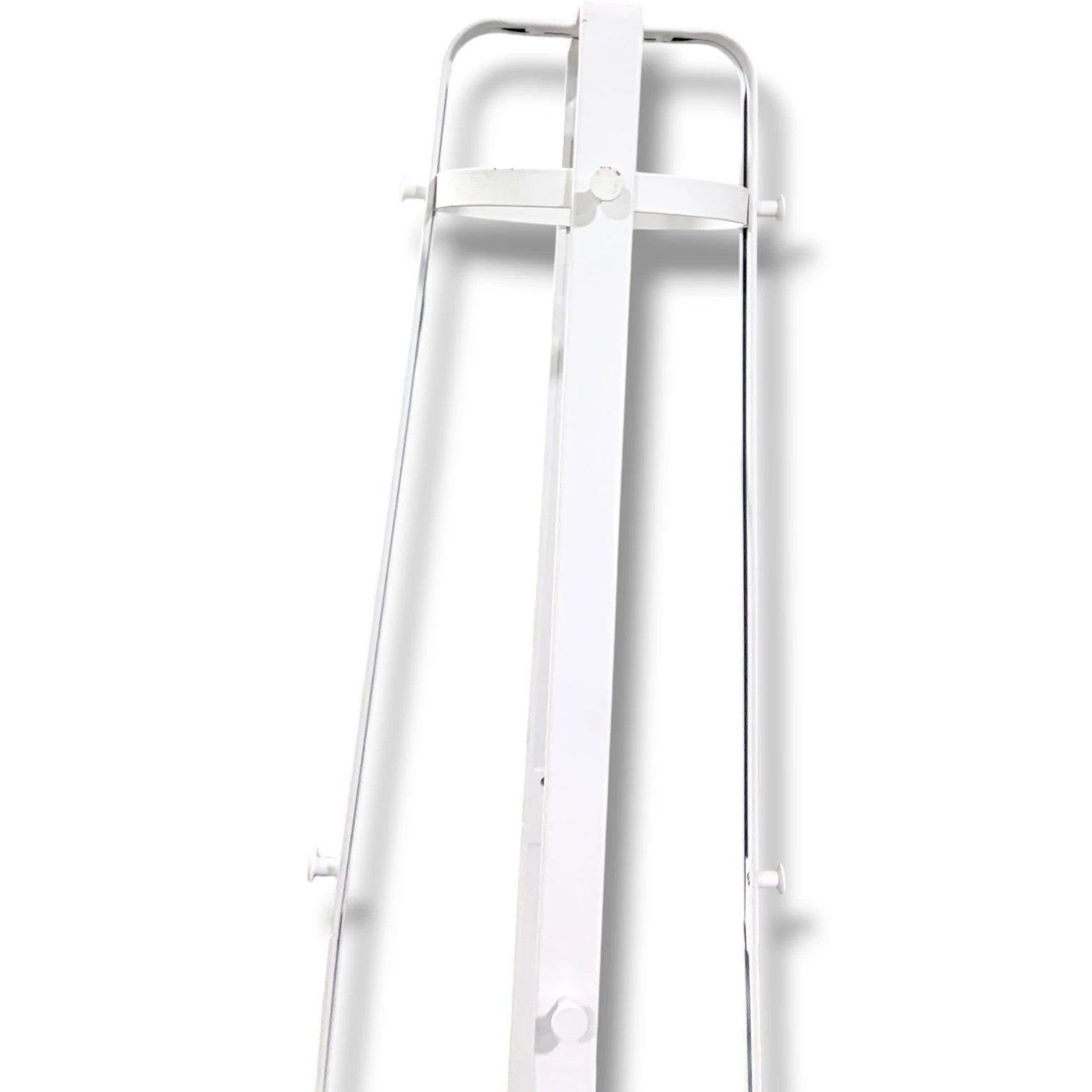 Vintage IKEA Coat Stand - White Metal Rack With Umbrella Stand Base — view 8
