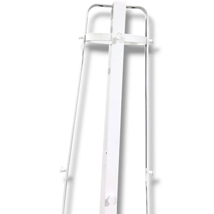 Vintage IKEA Coat Stand - White Metal Rack With Umbrella Stand Base — view 8