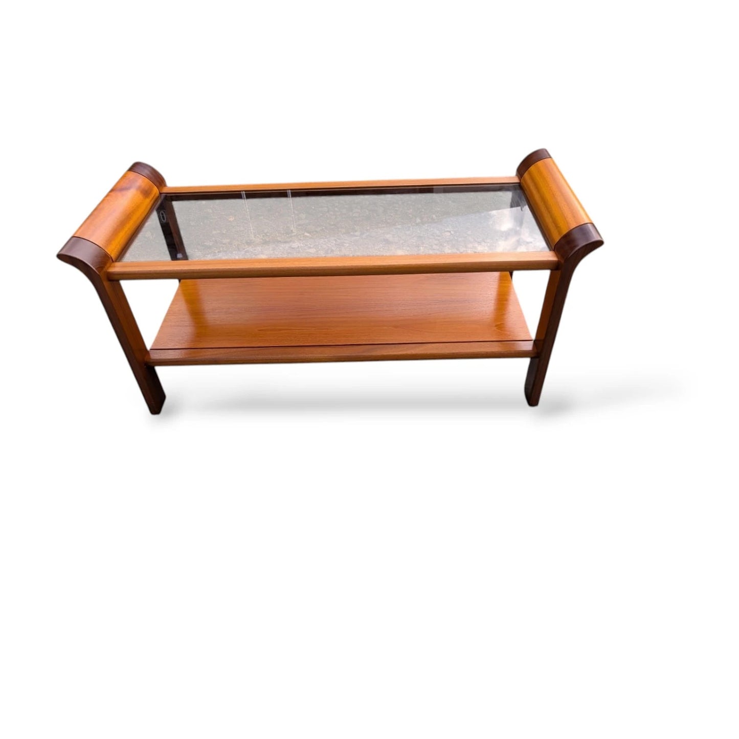 Nathan Smoked Glass Coffee Table – Mid-Century Modern Design