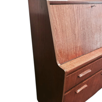 Mid-Century Austinsuite Secretary Bureau – Teak Writing Desk & Storage Cabinet