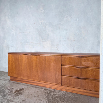 Mid Century McIntosh Teak Low Sideboard / Media Cabinet