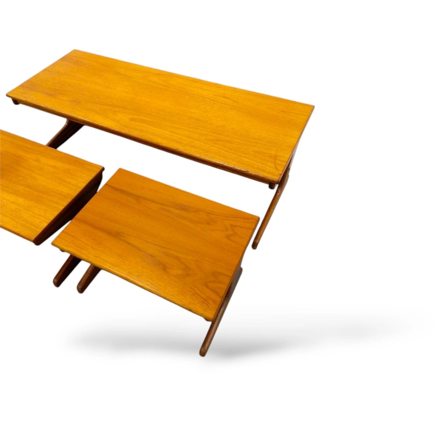 Mid-Century Teak Nesting Tables by Portwood – Vintage 1960s