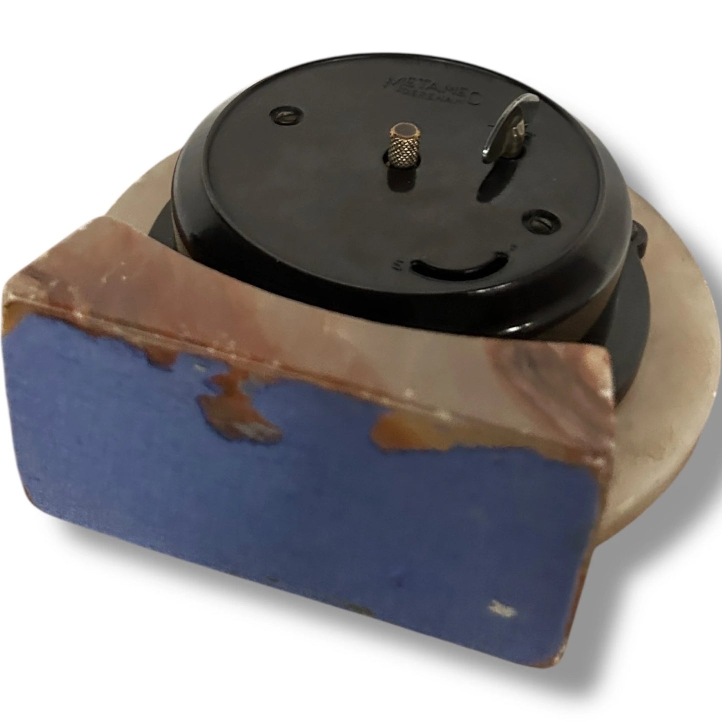 Vintage Metamec Clock | Mid-Century Marble Effect Mantel Clock