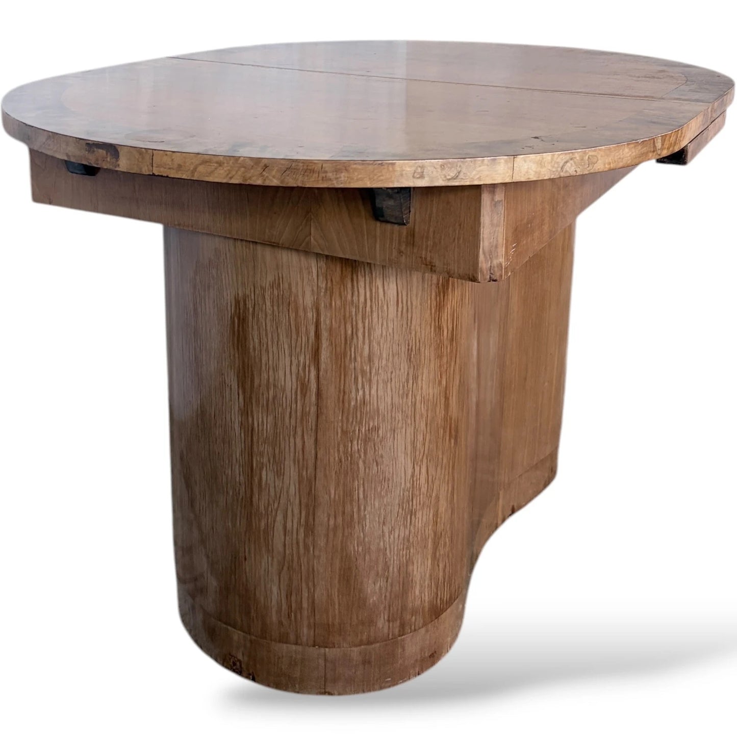 Art Deco Dining Table – Walnut Extending Table with Sculptural Pedestal Base