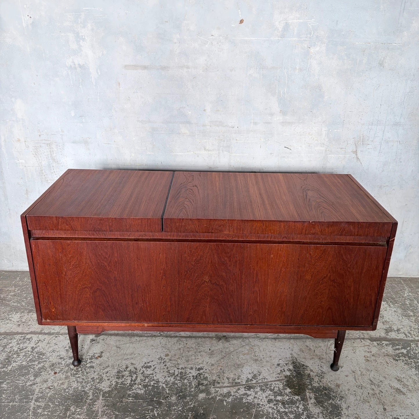 Mid Century Teak Armstrong Radiogram Record Player Cabinet