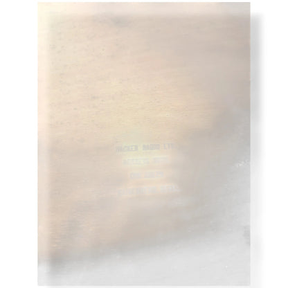 Mid Century Side Table – Vintage Turntable Stand with Black Inset Top