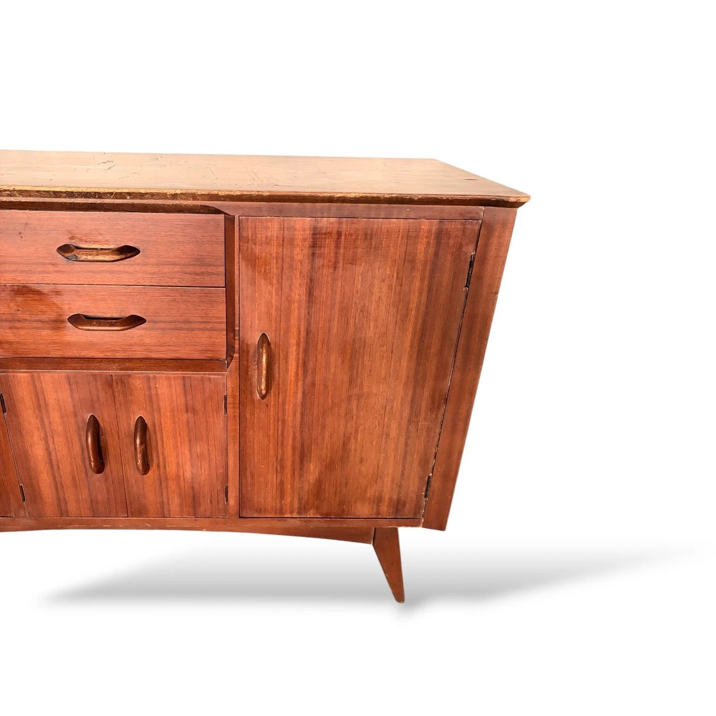 Vintage Jentique Teak Sideboard – Compact Mid-Century Modern Credenza
