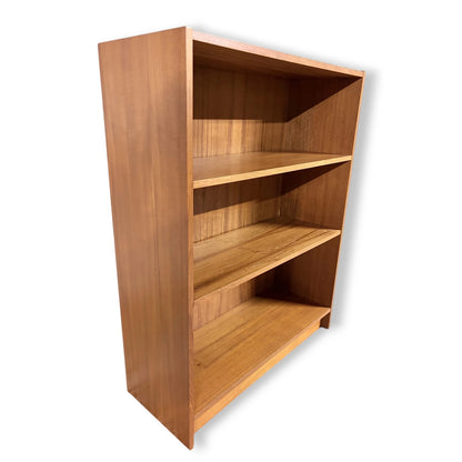 Mid Century Bookcase - Vintage Teak Wood Storage Unit | Compact Three Shelf Design — view 8