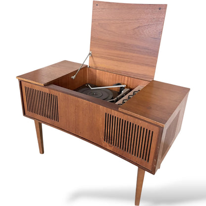 Mid Century Radiogram – Vintage Alba Radiogram Console With Turntable Cabinet