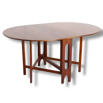 Mid Century McIntosh Drop Leaf Dining Table, Vintage Teak Extendable Table, 1960s