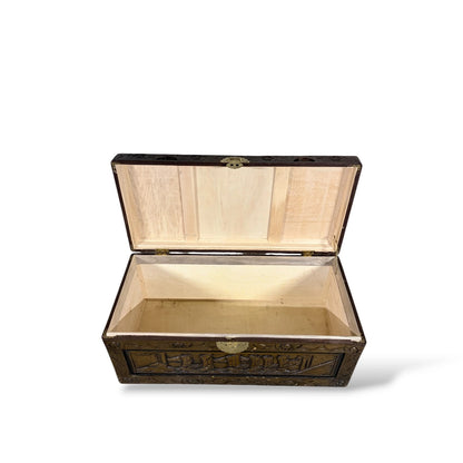 Large Hand-Carved Camphor Wood Blanket Box – Chinese Chest