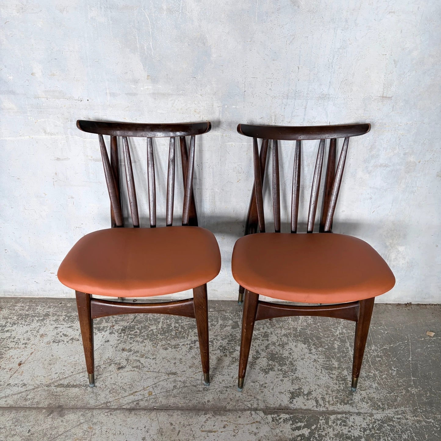 Mid Century Eliot’s of Newbury Teak Dining Chairs – Pair
