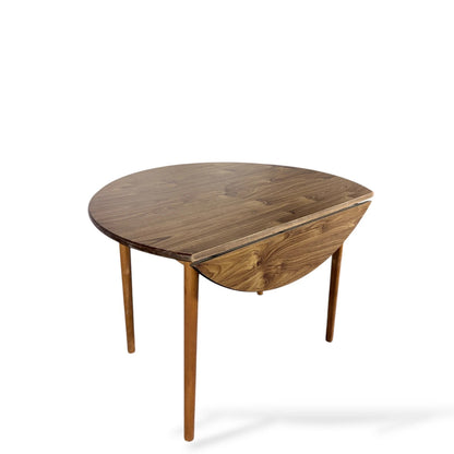 Vintage Maple-Effect Drop-Leaf Dinette Table – Mid-Century Compact Dining Table