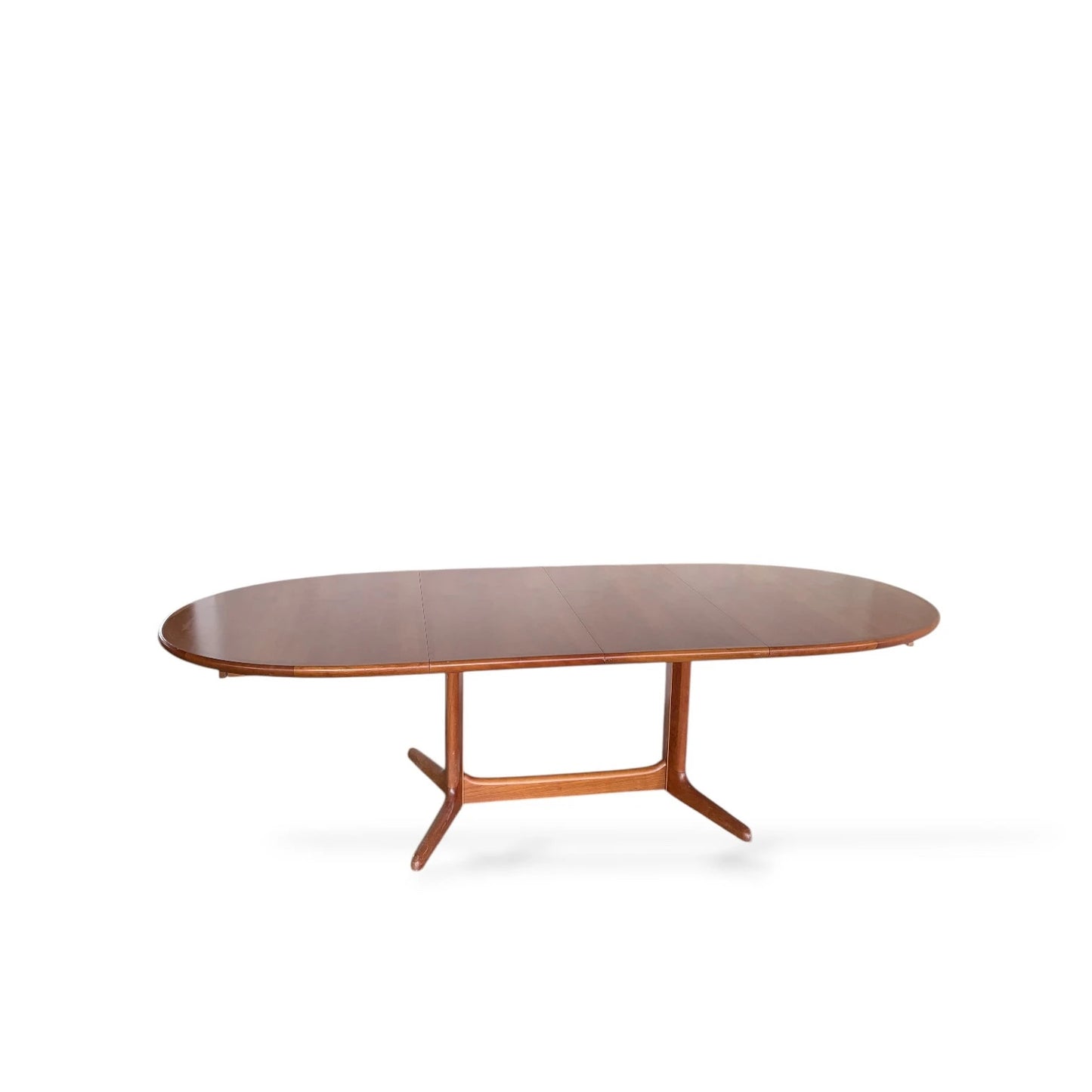 Drylund Teak Extending Dining Table | Danish Mid-Century Modern | Two Leaf Extension